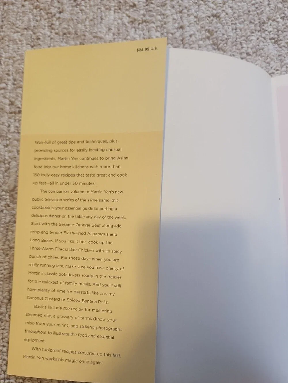 Quick & Easy by Martin Yan  - Red & Yellow Cookbook